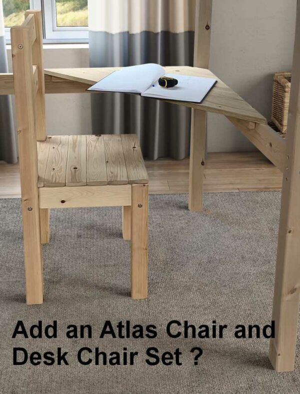 desk and chair NATURAL