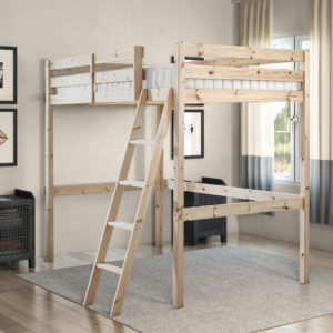 Celeste Heavy Duty High Sleeper Pine Bunk Bed