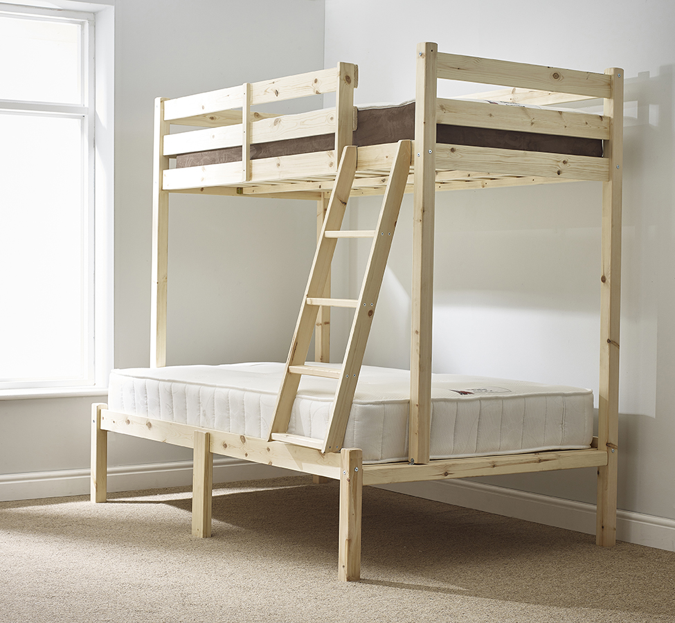 Duchess Heavy Duty Triple Sleeper Pine Bunk Bed