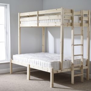 Duke Heavy Duty Triple Sleeper Pine Bunk Bed