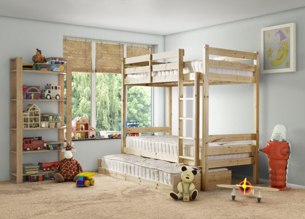 Everest Heavy Duty Guest Pine Bunk Bed