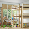 Fusion Heavy Duty Storage Pine Bunk Bed