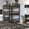 Fusion BLACK pine bunk bed