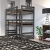 Fusion GREY pine bunk bed