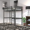 Icarus GREY pine loft bunk bed