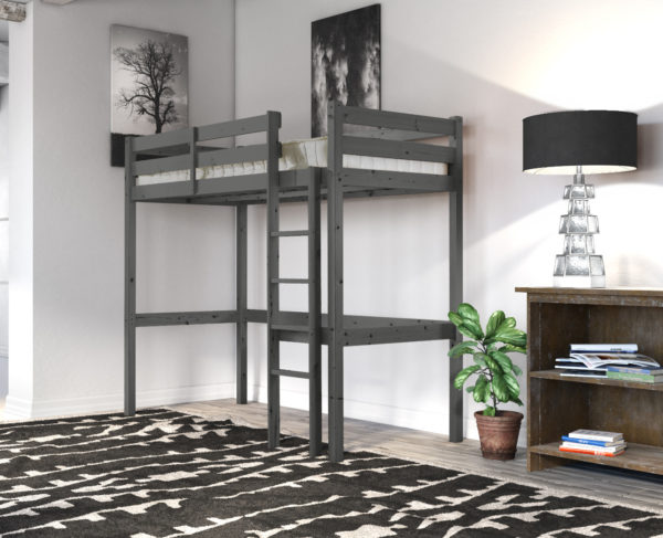 Icarus GREY pine loft bunk bed