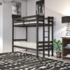 Moon BLACK pine bunk bed