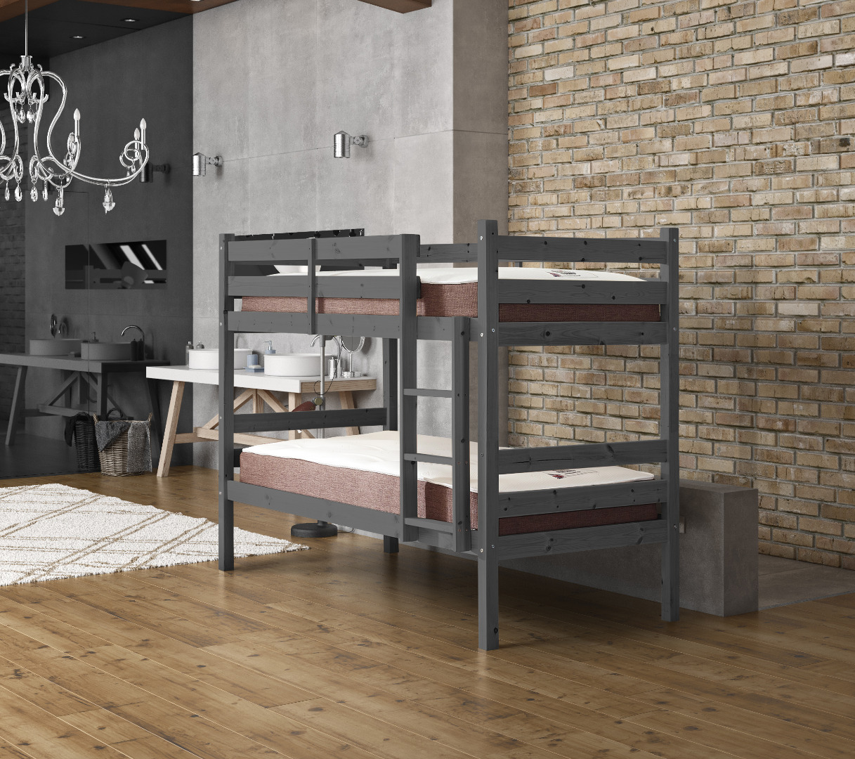 Metal bunk beds that can be separated deals