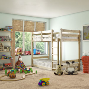 Pluto Heavy Duty Pine Bunk Bed