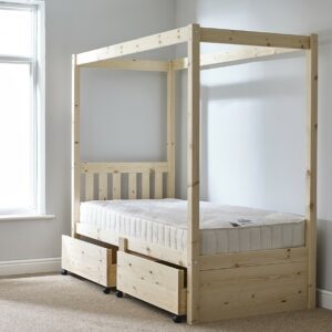 Quattro single storage bed with mattress