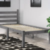 Somerset GREY single pine bed frame