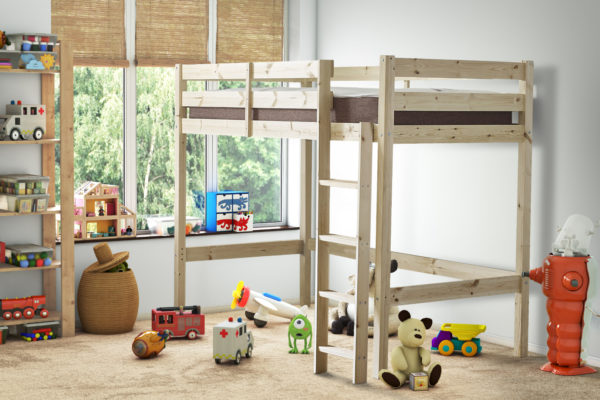 Tango Heavy Duty Mid Sleeper Pine Bunk Bed