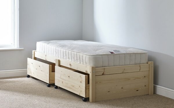 avon single storage bed with mattress