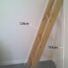 bunk solid pine ladder slanted