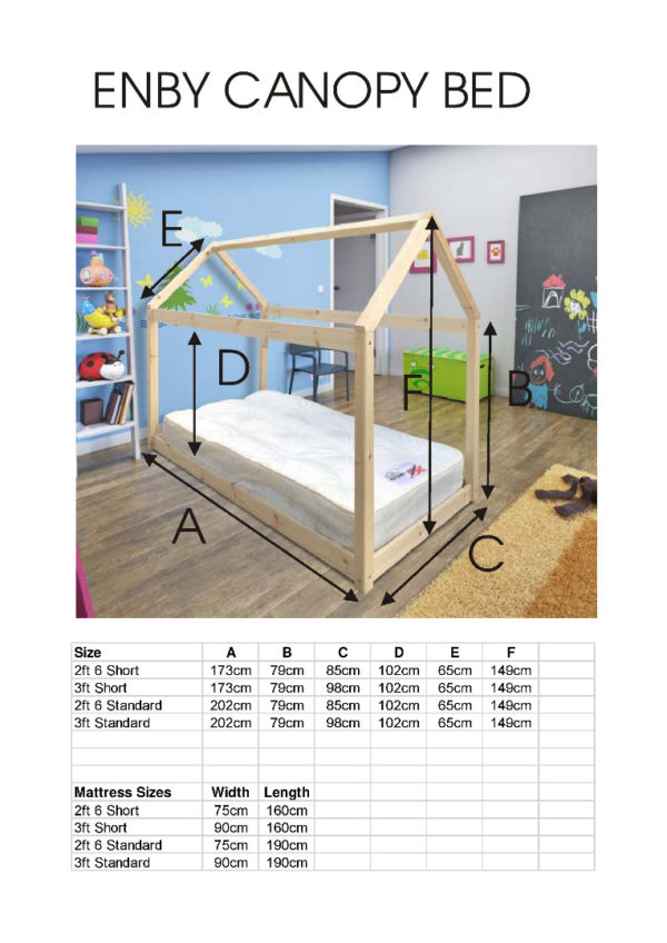 canopy bed DIMS