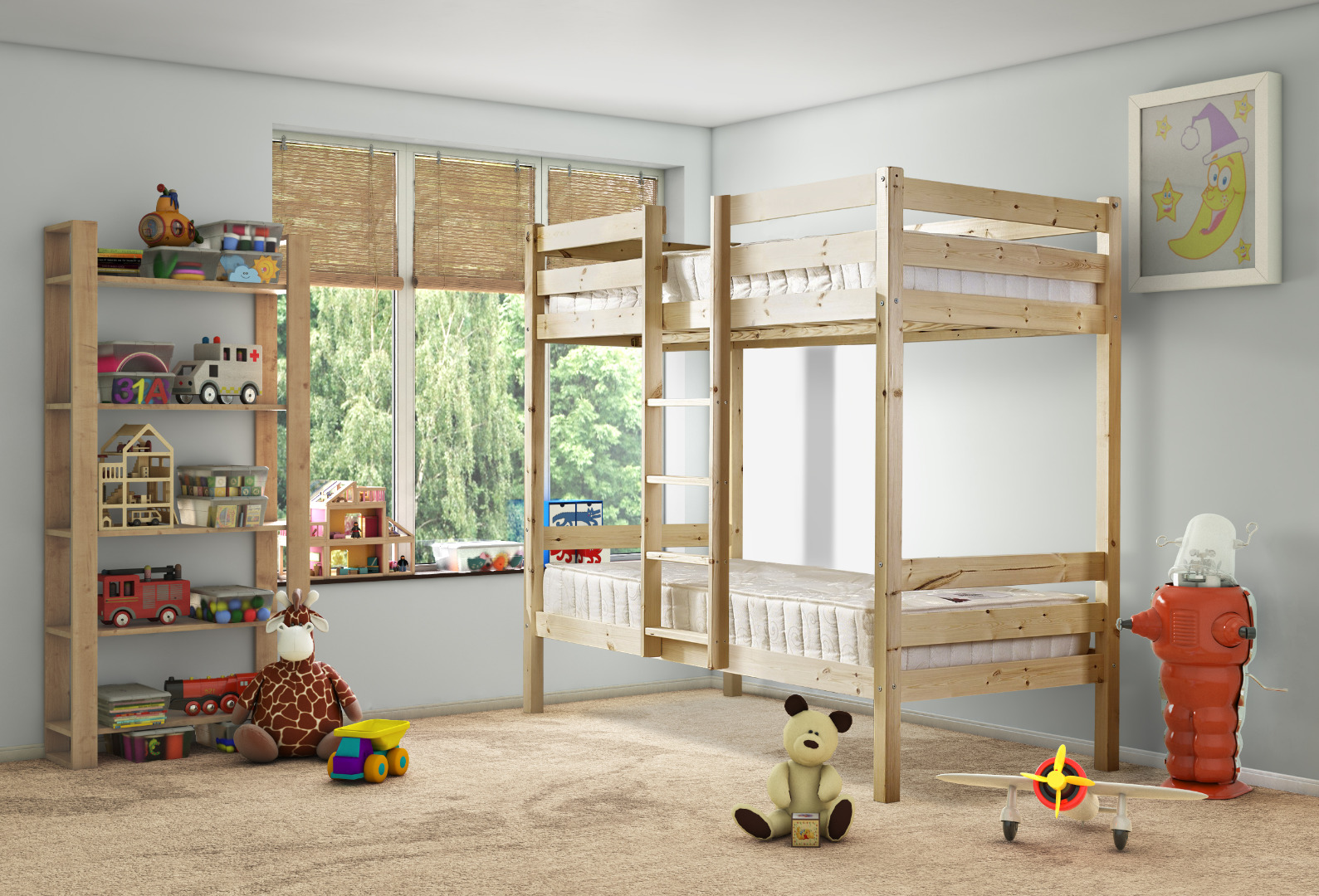 Chester Heavy Duty Pine Bunk Bed