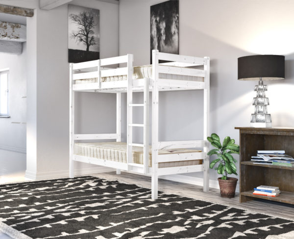 everest WHITE pine bunk bed