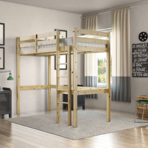 Icarus Heavy Duty High Sleeper Pine Bunk Bed