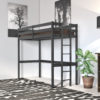 memphis loft bunkbed GREY