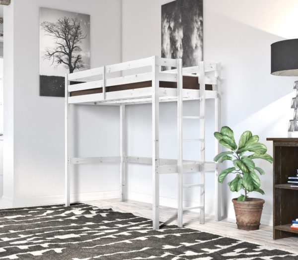 memphis loft bunkbed WHITE WASH