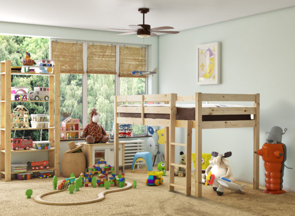 Molly Heavy Duty Cabin Pine Bunk Bed