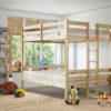 moon double pine bunkbed