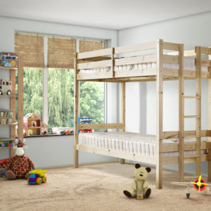 Moon Heavy Duty Pine Bunk Bed