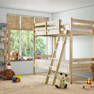 Nepal Heavy Duty Pine Bunk Bed