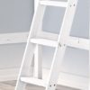 Oscar Heavy Duty Slanted Pine Bunk Bed Ladder white