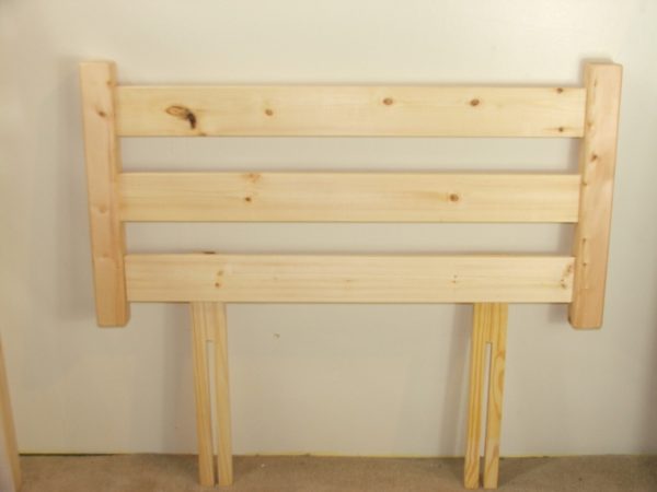 single pine headboard