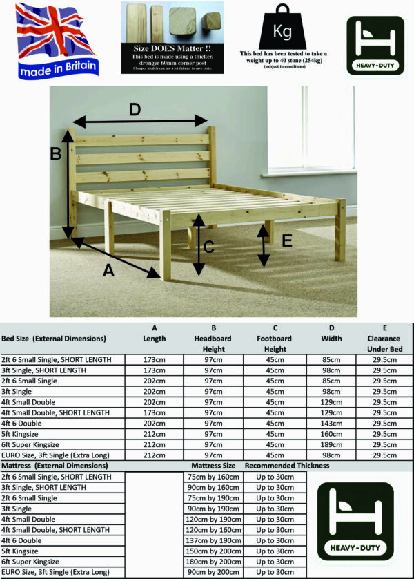 Somerset Pine Bed Frame