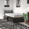 somerset STORAGE bed BLACK