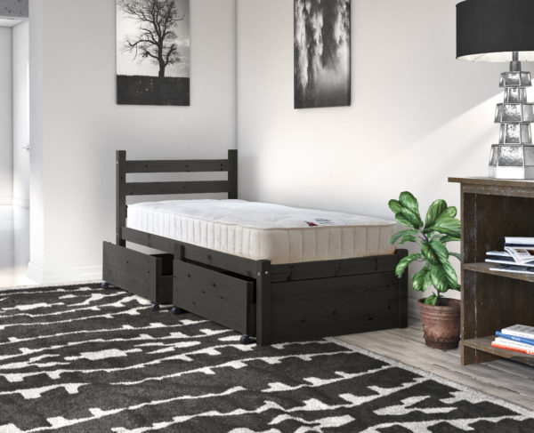 somerset STORAGE bed BLACK