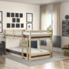 stockton double pine bunkbed