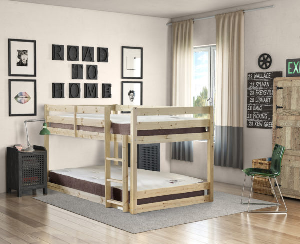 stockton double pine bunkbed