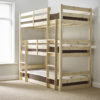 Triad Heavy Duty Triple Sleeper Pine Bunk Bed
