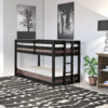 Wiltshire Heavy Duty Low Pine Bunk Bed black