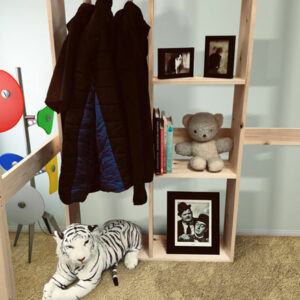 Goliath Solid Pine Single Open Wardrobe Natural