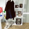 Goliath Solid Pine Single Open Wardrobe White