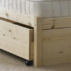 Pine Under Drawer Bed Storage with End Panel