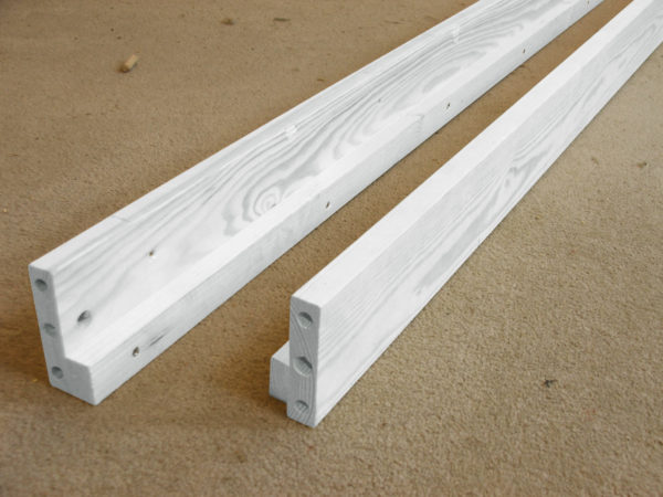 Replacement Bed Side Rails, Set of Two, white