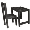 Study Chair and Desk Set - BLACK