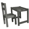 Study Chair and Desk Set - GREY