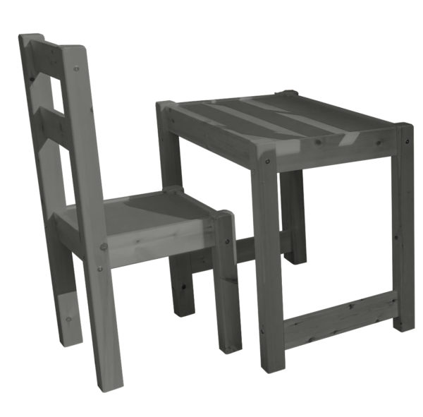 Study Chair and Desk Set - GREY