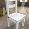 Atlas Heavy Duty Solid Pine Dining Chair white