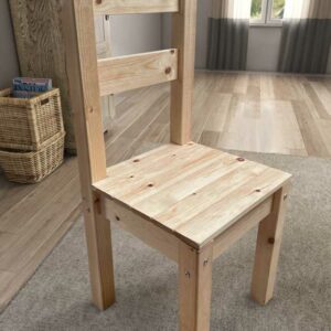 Atlas Heavy Duty Solid Pine Dining Chair natural