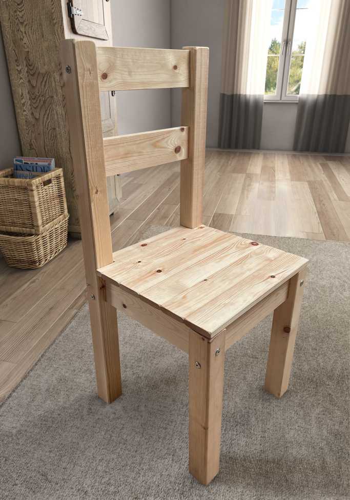Atlas Heavy Duty Solid Pine Dining Chair natural