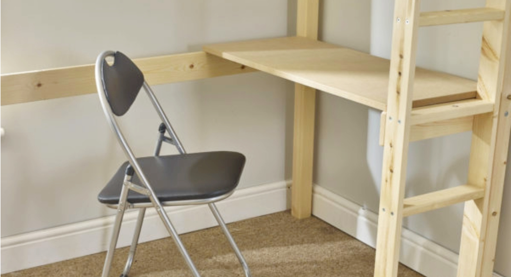 Bunk Bed with a Desk