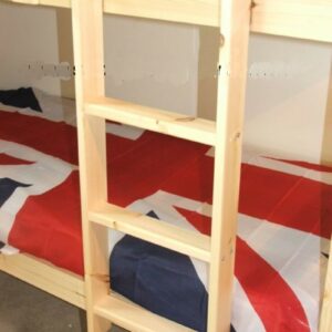 bunk bed natural pine ladder