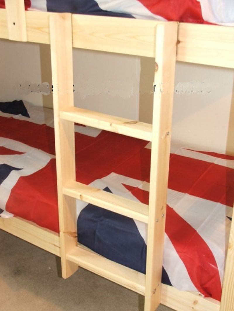 bunk bed natural pine ladder